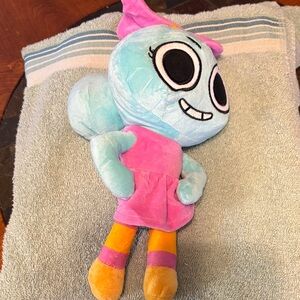 Adorable Blue and Pink Stuffed Animal Toy